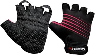 Kobo Ladies Exercise Weight Lifting Grippy Hand Protector Padded Gym & Fitness Gloves