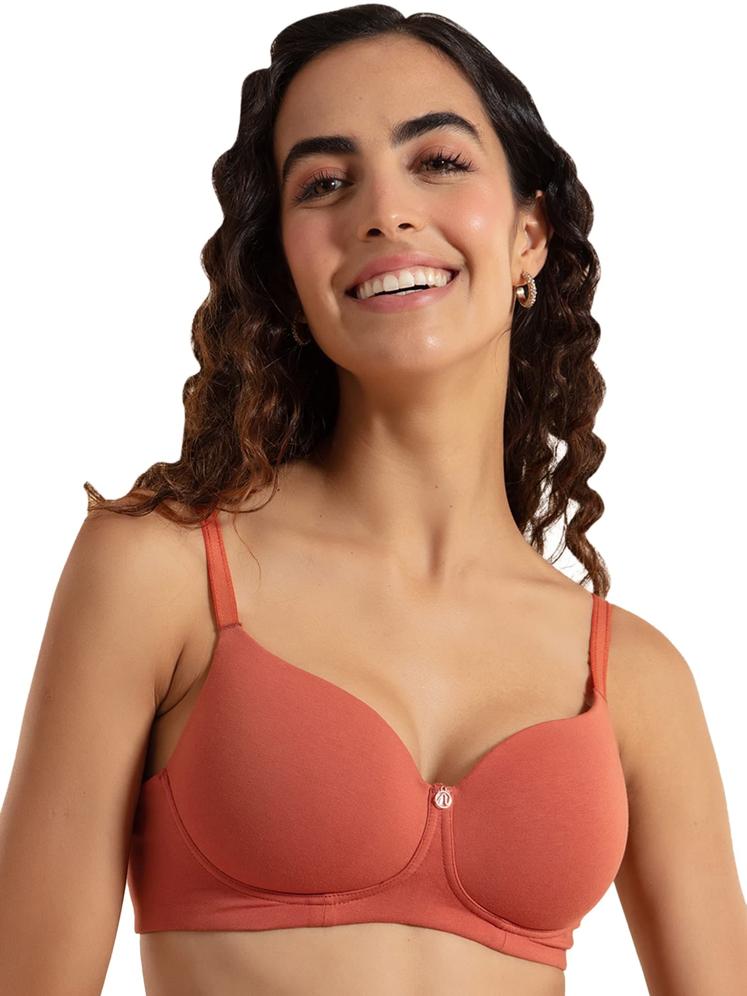 NYKD Everyday Padded & Wireless Cotton T-Shirt Bra for Women Daily Use with 3/4th Coverage - NYB094