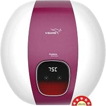 V-Guard Pebble Shine Smart Geyser 25 Litre Water Heater | Voice Control Using Google & Alexa | BEE 5 Star Rating | Free PAN India Installation & Pipes worth INR 700 | 10 Year Tank Warranty by V-Guard