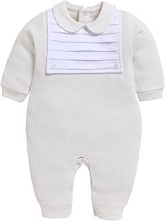 BABYGO Cotton Ribbed Full Sleeve Romper for Baby Boys & Baby Girls | Sleepsuit | Infant Jumpsuit Onesie Nightsuit