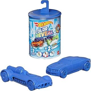 Hot Wheels Cars, Set of 2 Color Reveal Vehicles in 1:64 Scale with Surprise Initial Reveal & Repeat Color-Change Feature in Very Warm & ICY Cold Water (Styles May Vary)​
