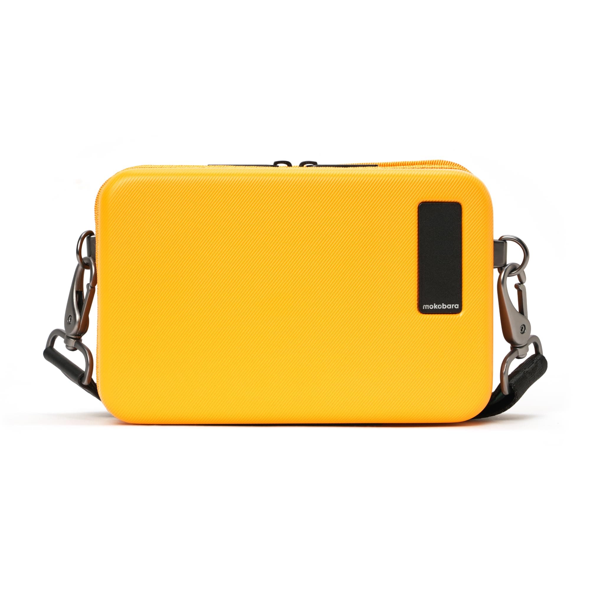MOKOBARA Moko Mini Hard Shell Sling Bag | Lightweight Polycarbonate Crossbody & Travel Organizer Case | Fits Phone, Wallet & Daily Essentials | Sunnyside Yellow | Yellow