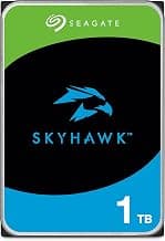 Seagate Skyhawk 1 TB Surveillance Internal Hard Drive HDD – 3.5 Inch Security Camera System with Drive Health Management, with 3 yr Rescue Data Recovery Services (ST1000VX013)