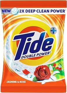 Tide Plus Detergent Washing Powder - 500g | Jasmine & Rose Fragrance | 2X Deep Clean Power | World's No. 1 Detergent Brand