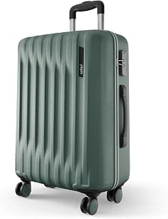 Safari Large Ray Neo 8 Wheels 77cm Size Check-in Trolley Bag, Hard Case Polycarbonate 360 Degree Wheeling Luggage for Men & Women, Travel Bag, Suitcase for Travel, Trolley Bags for Travel, Sage Green