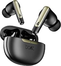 boAt Airdopes 141 Elite ANC (2025), ANC(~35dB), 4Mics ENx Tech, 42H Battery, Fast Charge,Stream Ad Free Music via App Support, IPX5, Bluetooth Earbuds, TWS Ear Buds Wireless Earphones with mic (Black)