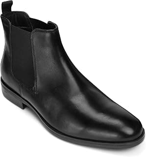Thomas Crick Chelsea Genuine Leather Slip-On Boots with Cushioned Ortho Insole