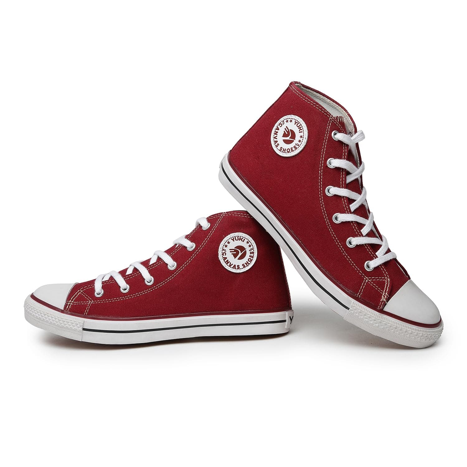 YUKI Unisex Canvas Comfortable & Lightweight Sneaker for Men's and Women's | High Top Canvas Sneakers