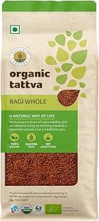 ORGANIC TATTVA Organic Ragi Whole - 500 gram | 100% Organic, Gluten Free and NO Preservatives