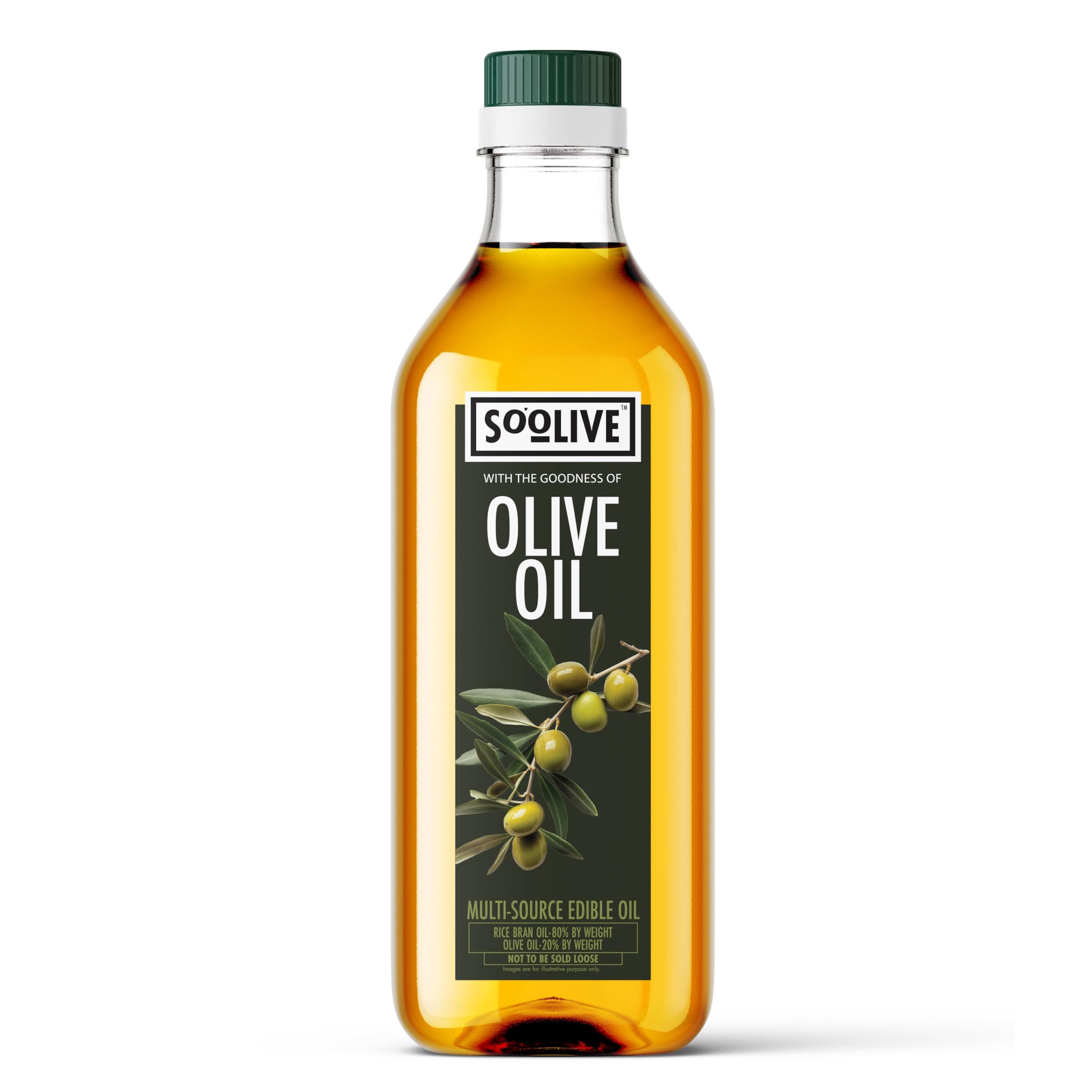 Jivo So-Olive Oil 1L | Blend of Rice Bran & Olive Oil | Ideal for Daily Cooking & Frying
