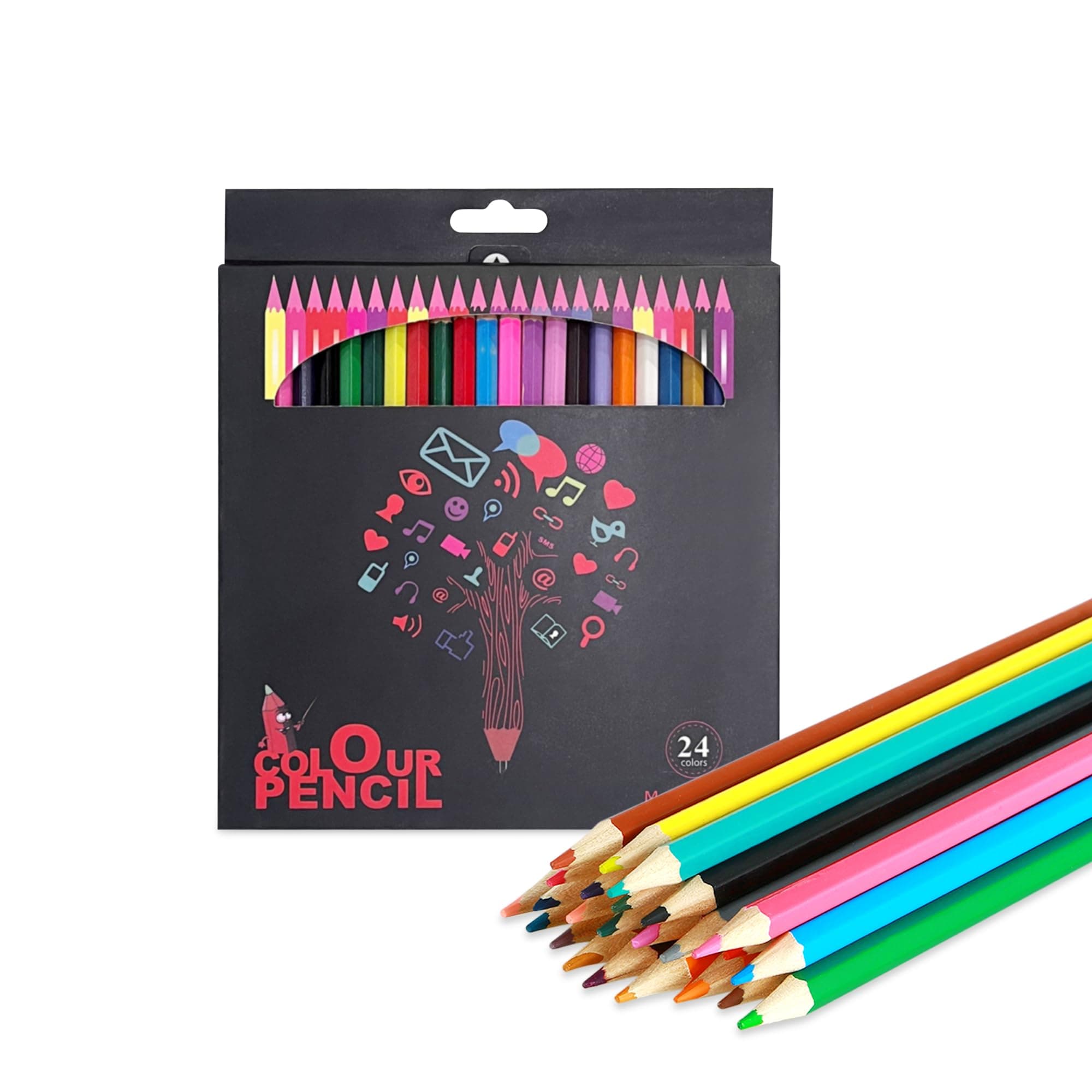 GLUN® Pencil Color Set, Drawing Color Pencil Kit for Artists, Sketching, Drawing and Coloring Pencils, Soft Core, Colouring Pencils Doodling, Sketching, Drawing, Art Colour