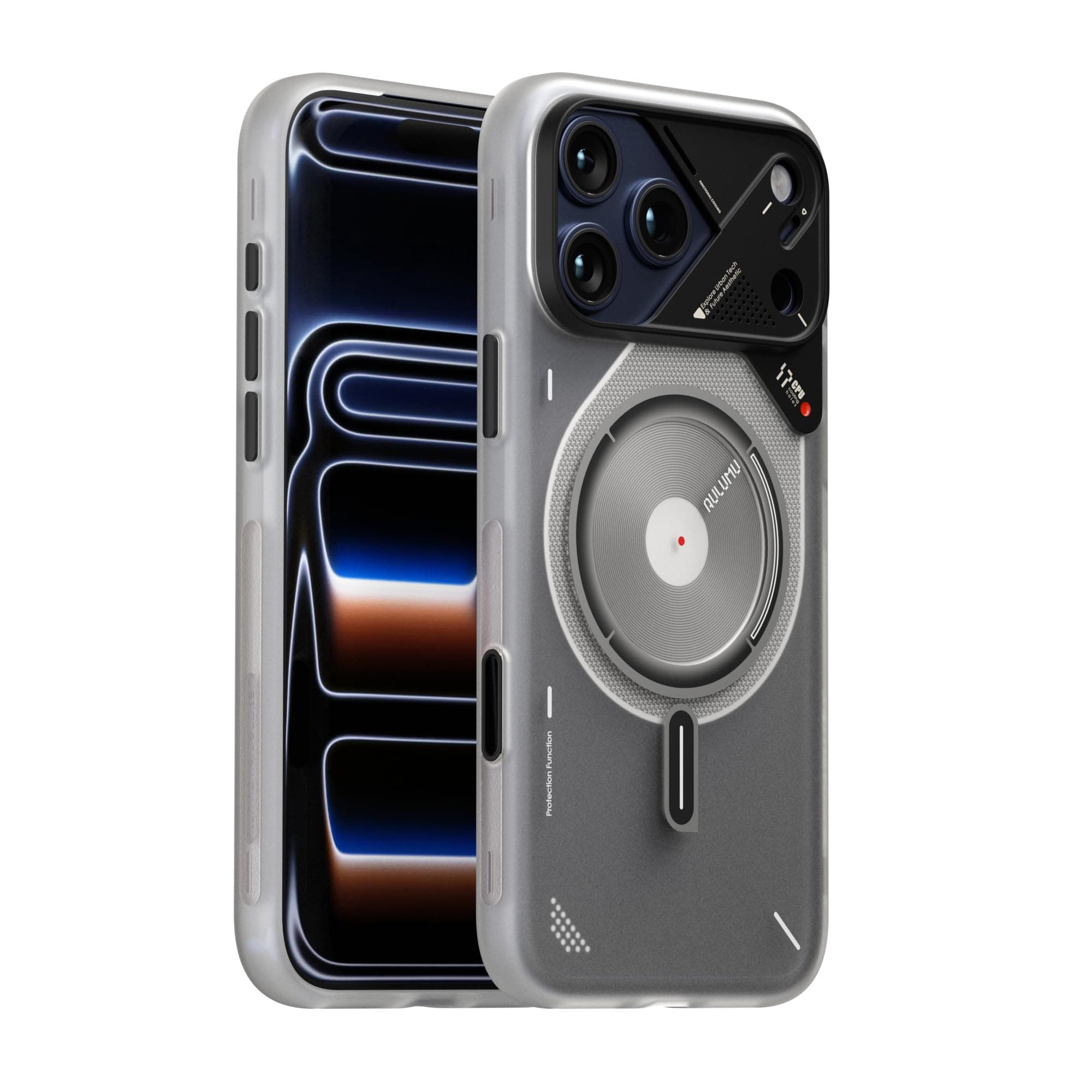 Aulumu A17 for iPhone 17 Pro Max Magnetic Thermal Case | CoolHyper | with Camera Control | IMD Technology | Compatible with Magsafe Thermoplastic Polyurethane | Touch Translucent White