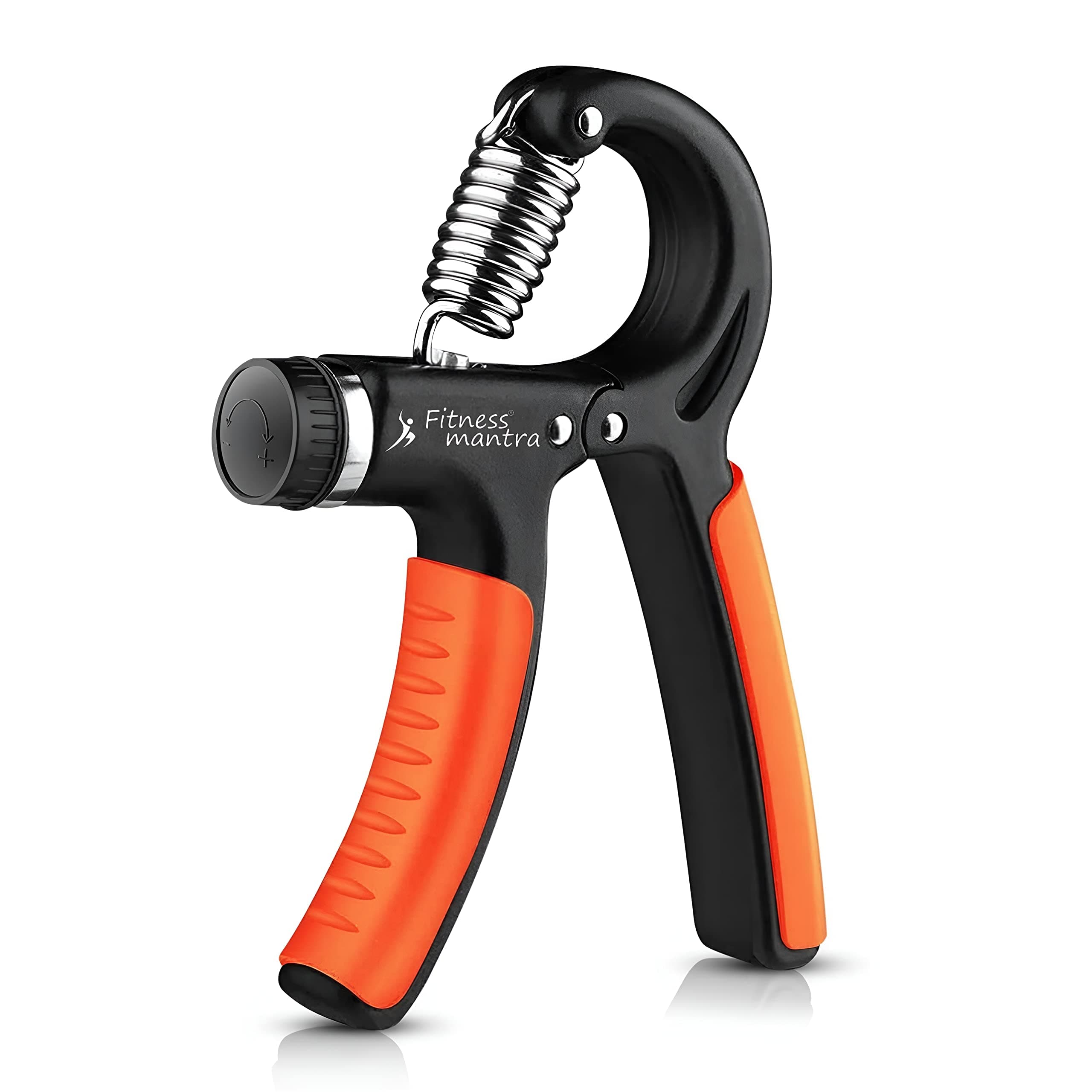 Fitness Mantra® Weight Adjustable Hight Quality Hand Gripper for Men & Women |Hand Grip|Finger Exerciser|Power Gripper|Hand Exerciser Equipment|Hand Strengtheners| Color Bhagwa| 10KG-40KG|