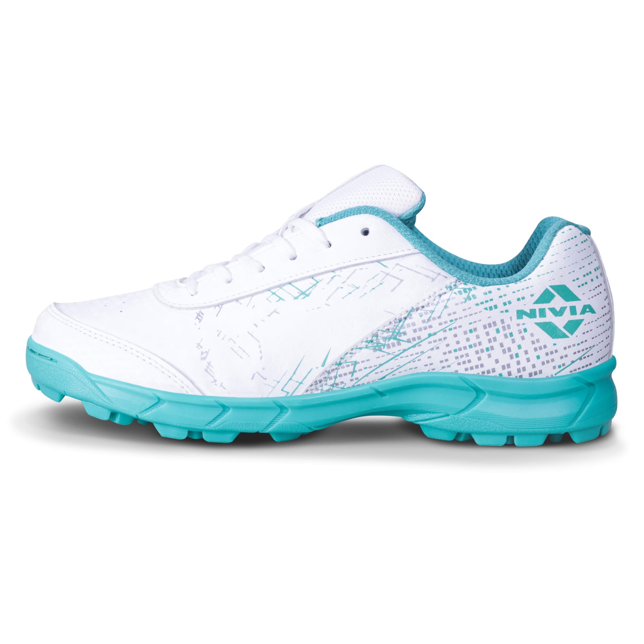 Nivia Bounce Cricket Shoes | Mesh & TPU Upper | Cushioned EVA Insole | Durable PVC Outsole | Cricket Shoes for Men | Lightweight| Sports Shoes