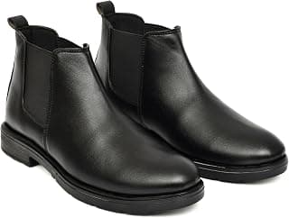 AXTHEIM Men Stylish Chelsea Boots for Men | Slip-On Ankle Boots with Comfortable Fit | Daily Wear Boots for Office, Travel & Business Casual Look