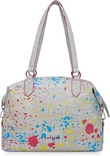 Caprese Splash Tote Bag for Women (Large, Beige)