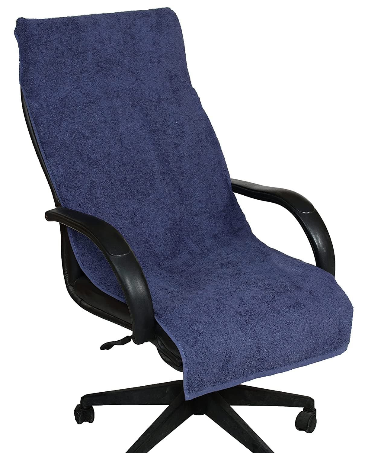 LRSDAA Office Chair Seat Cover, Cotton, 550 GSM (Blue)
