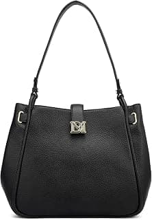 Da Milano Medium Leather Hobo - Black