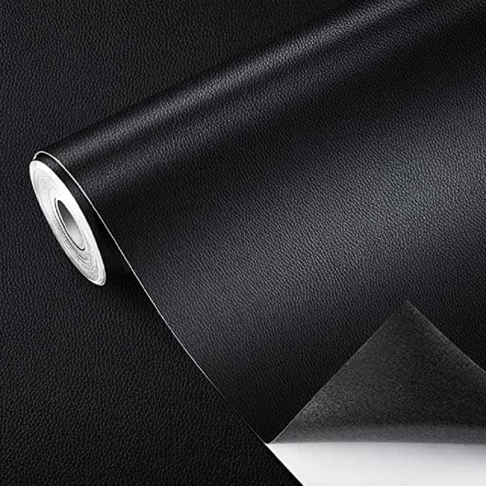 Leather Repair Patch – 60 x 30 Cm self Adhesive Leather Repair Tape for Damaged Leather Furniture, Sofa Seating,Bags, Jackets – Leather Repair for Couches & Upholstery (Black) (1)