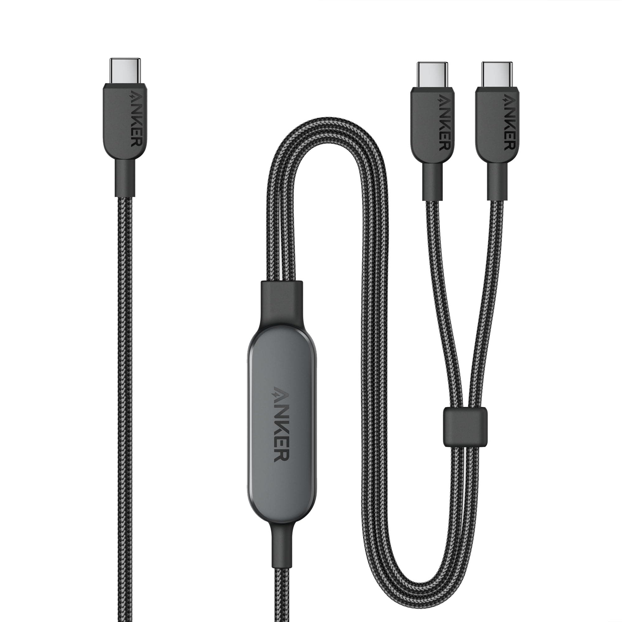 Anker 2-in-1 USB-C to USB-C Cable (4 ft, 140W) B2C - UN Black Iteration 1