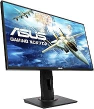 ASUS Vg258Qr, 24.5-Inch (62.23 Cm) Full Hd 1920 x 1080 Pixels, Nvidia G-Sync Compatible Esports Gaming LCD Monitor, 0.5Ms, Up to 165 Hz, Dp, Hdmi, Low Blue Light, Flicker Free (Black)