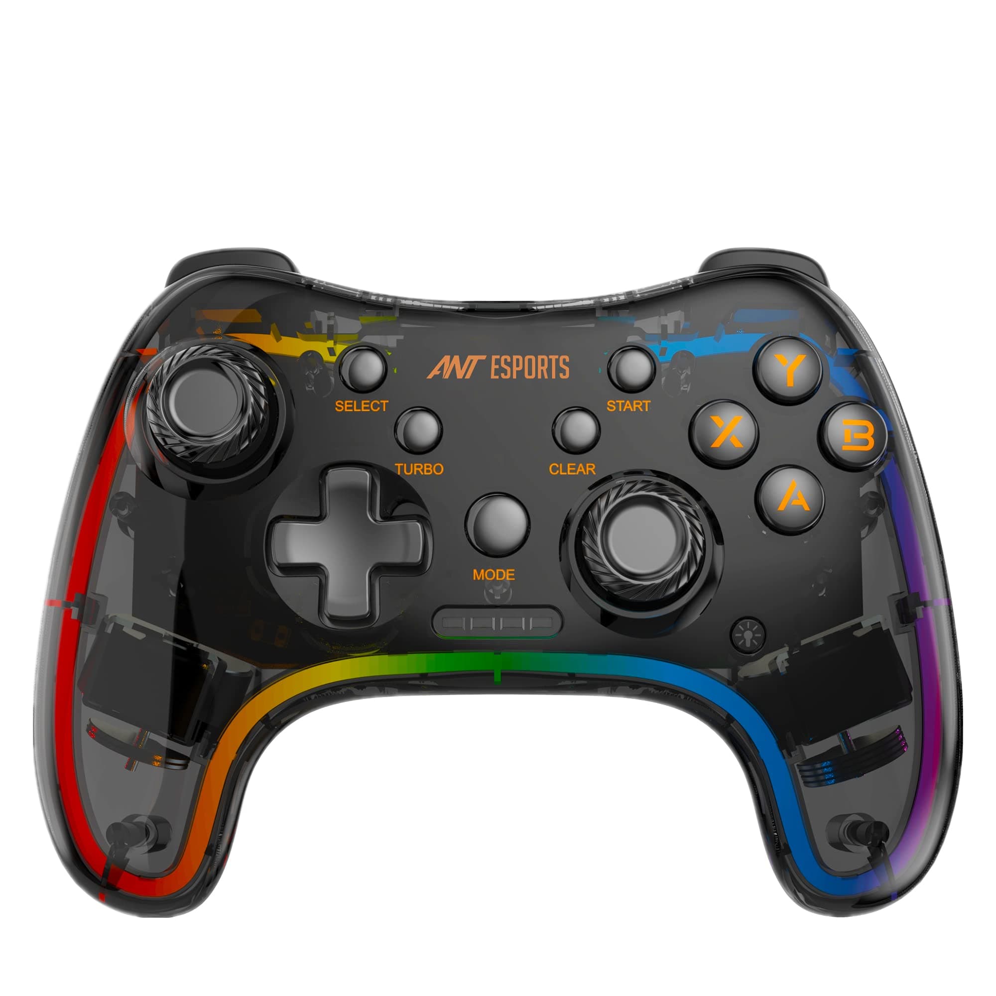Ant Esports GP310R Wireless Game-Pad with Neon RGB, Support PS4, PS3, Xbox360 Gaming Console, PC, Android tv Set, Android Media Box, D-Input & X-Input Mode for Windows System
