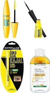 Garnier Maybelline Kajal + Liner + Mascara + Micellar Kit, 1 Count