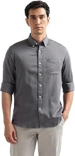 Arrow Striped Slim Fit Mens Casual Shirts - 100% Cotton, Breathable & Comfortable, Full Sleeves Shirts for Men