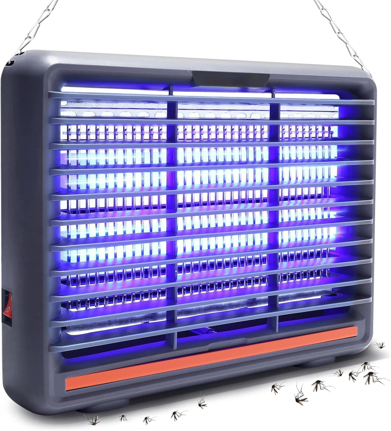 Electric Mosquito Killer, Fly Insect Killer Machine, Insect Bug Zapper,Fly Catcher and Trap Killer LED Lamp for Restaurants,Home, Kitchen, Kids Bedroom, Indoor, Outdoor Office. (Dark Grey)