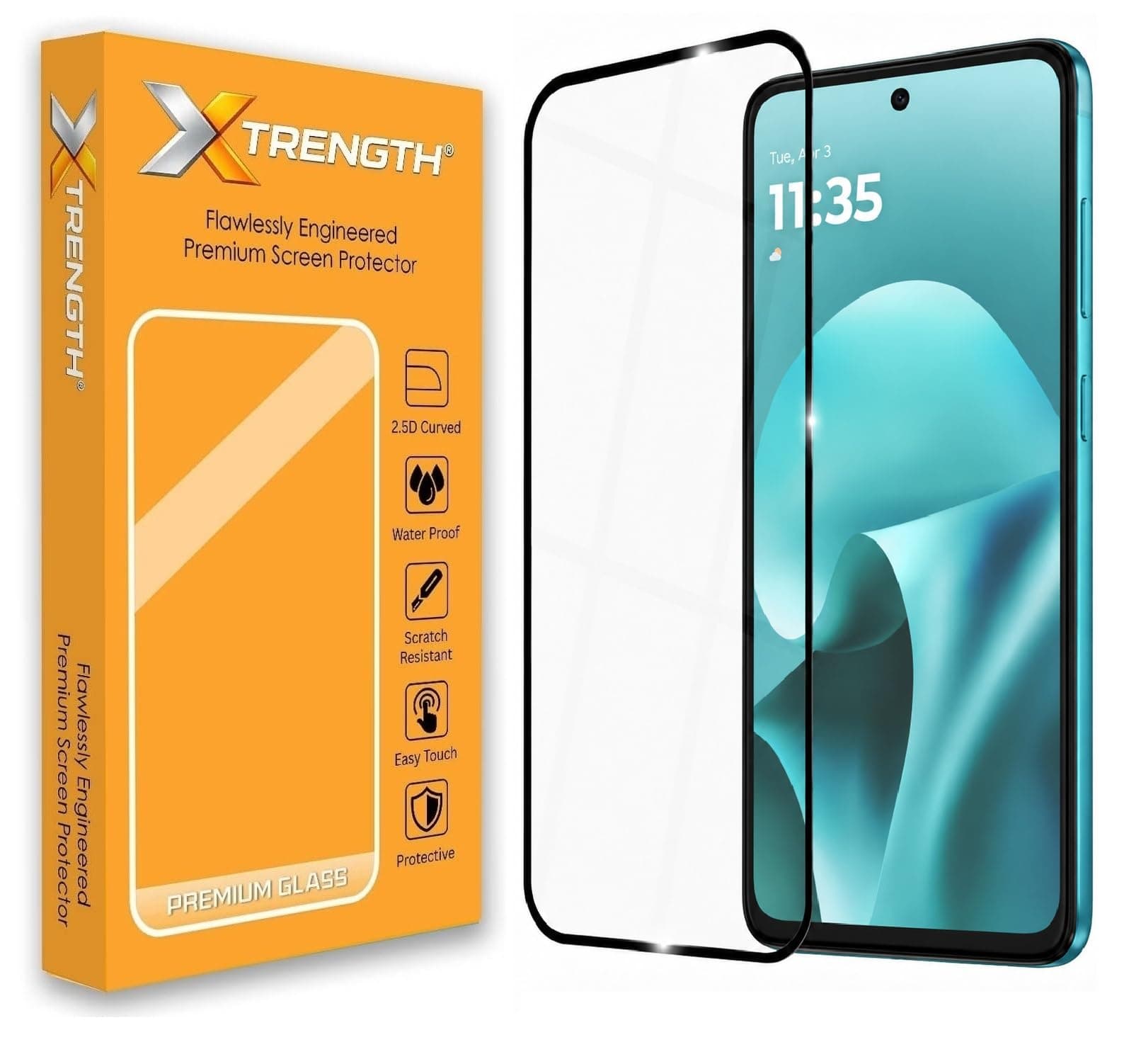 XTRENGTH Tempered Glass for Motorola G37 and Moto G37 Power (6.67 Inch) with Installation Kit | 9H Edge to Edge Screen Protector | Anti Scratch