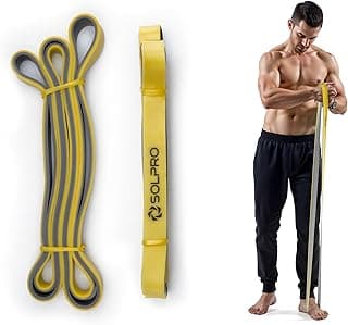 Solpro PowerFlex Max Resistance Band for Men & Women | Heavy-Duty Latex Band for Strength, Stretching, Mobility, Rehab | Ideal for Home Gym, Crossfit, Yoga, Full-Body Workouts