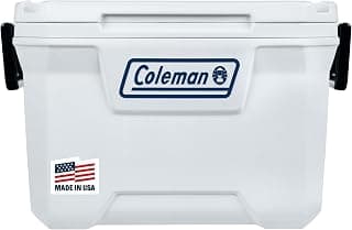 Coleman 52-Quart Marine Hard Ice Chest Cooler I Keeps The Ice™ up to 3 Days , Holds up to 80 cans , White