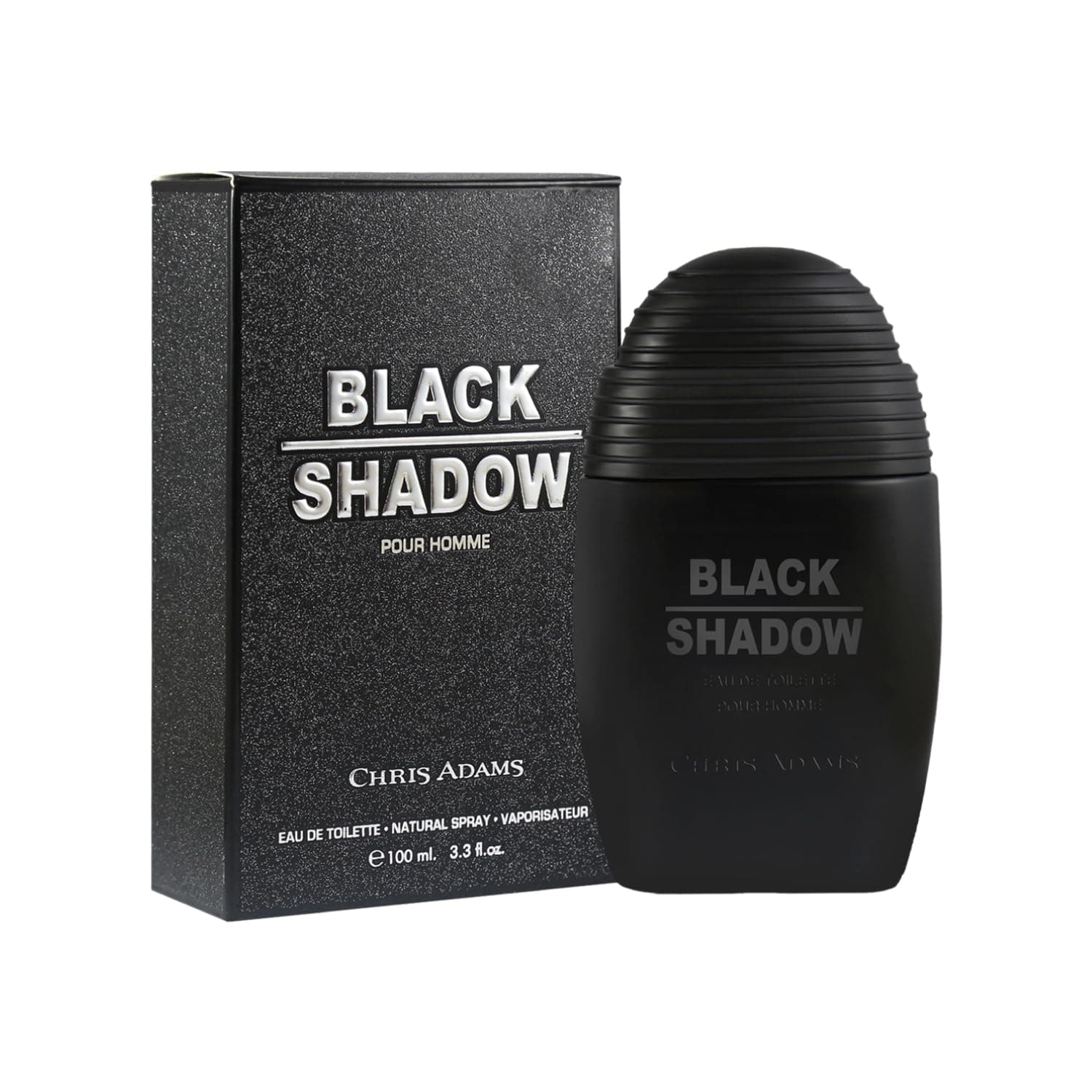 Chris Adams Eau De Toilette - Black Shadow 100ml | Aromatic Woody Musky Scent | Premium Long Lasting Fragrance Spray | Strong Perfume For Men | Daily Use Perfume | Ideal Gift For Men | Made in U.A.E