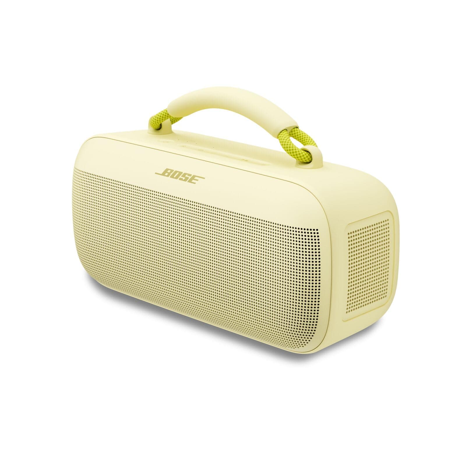 Bose SoundLink MAX, Portable Outdoor Bluetooth Speaker with Powerful Bass, Waterproof Stereo with Bluetooth and USB-C Connection, Up to 20h Runtime, 3.5mm Aux, Lemon Yellow
