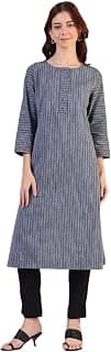 W for Woman Dyed Straight Pure Cotton Kurta