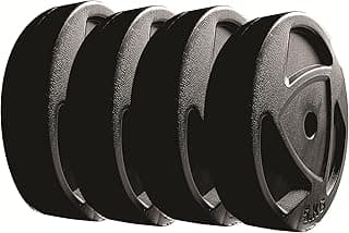 FitBox Sports Blend Intruder 20 Kg Weight Plates, 5 Kg X 4 (Black)