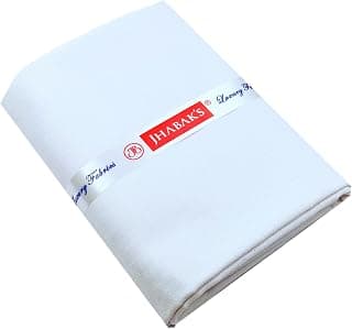 JHABAK'S Premium Unstitched Shirt Fabric for Men Cotton Blend Material 2.25m Shirt Piece Cloth