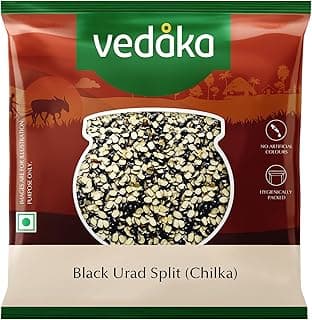 Amazon Brand - Vedaka Popular Black Urad Split / Chilka, 500g