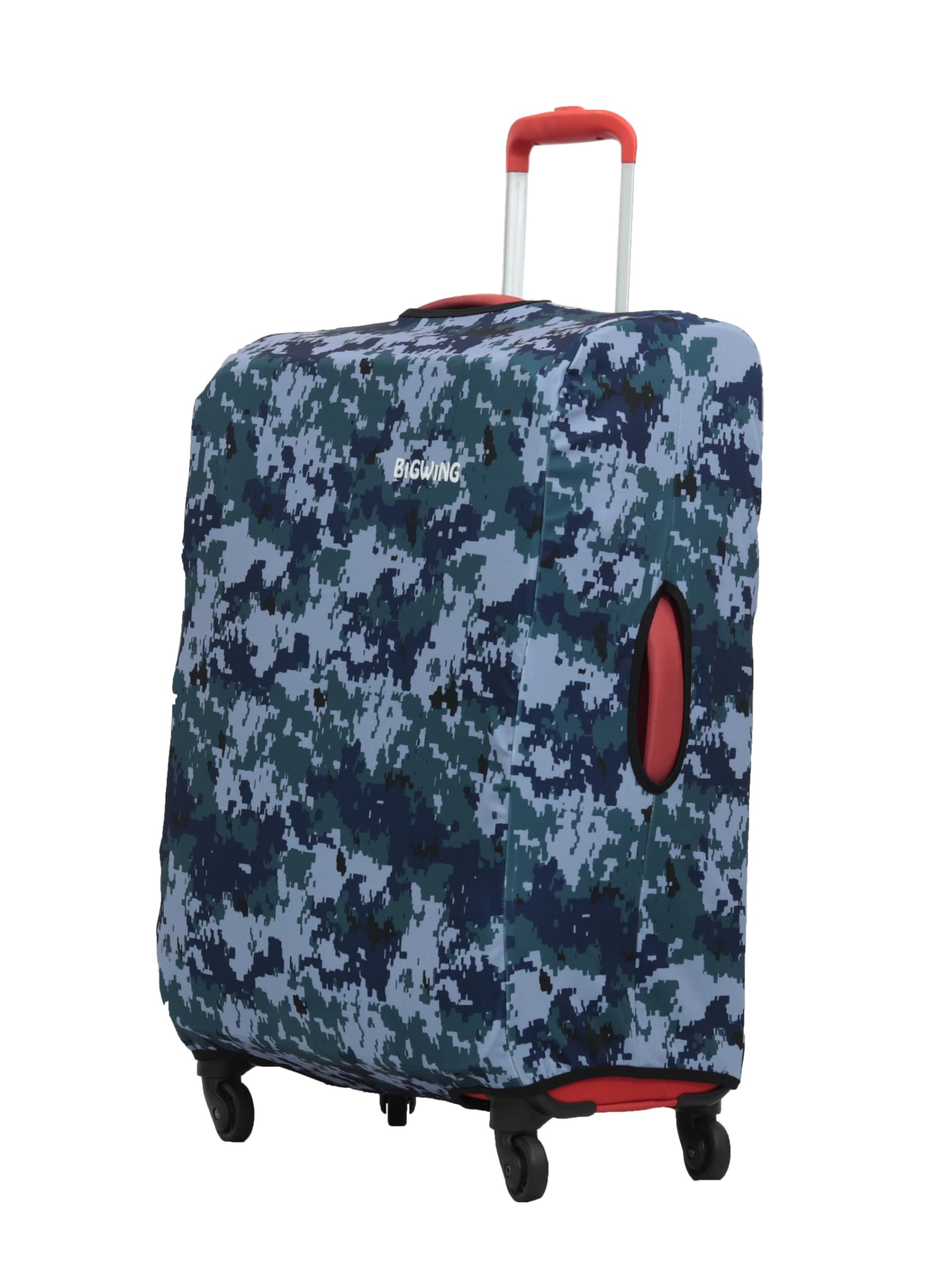 BIGWING Polyester Fabric Camouflage Print (28' Inch) Large Size Protective Soft Luggage Trolley Bag Cover (Fits Only On Fabric/Soft Trolley Bag)