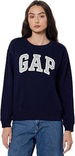 GAP Women Graphic Printed Relaxed Fit Crew Neck Full Sleeve Sweatshirt