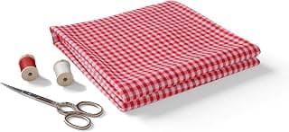 B BIGREAMS - Your Comfort is Our Mission BIGREAMS Pure Cotton Checkered Unstitched Ghingham Summer Shirt Piece For Men's (Red, Yellow, Green)