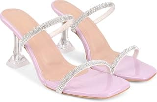 JM LOOKS Women Slim Solid Comfortable Sole Kitten Heel Sandals For Womens & Girls IRF-108-X