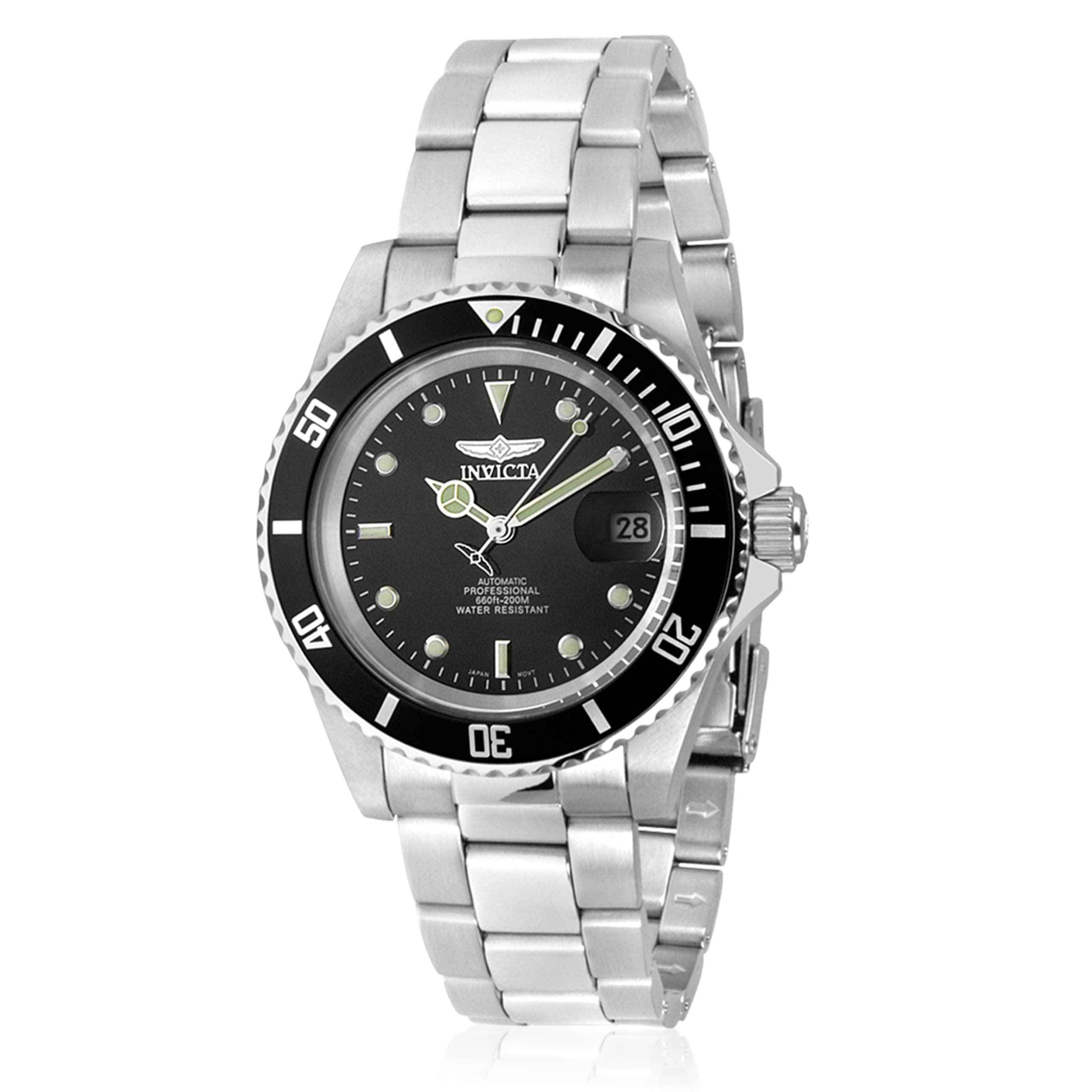 Invicta Pro Diver Unisex Wrist Watch Stainless Steel Automatic Black Dial - 8926OB
