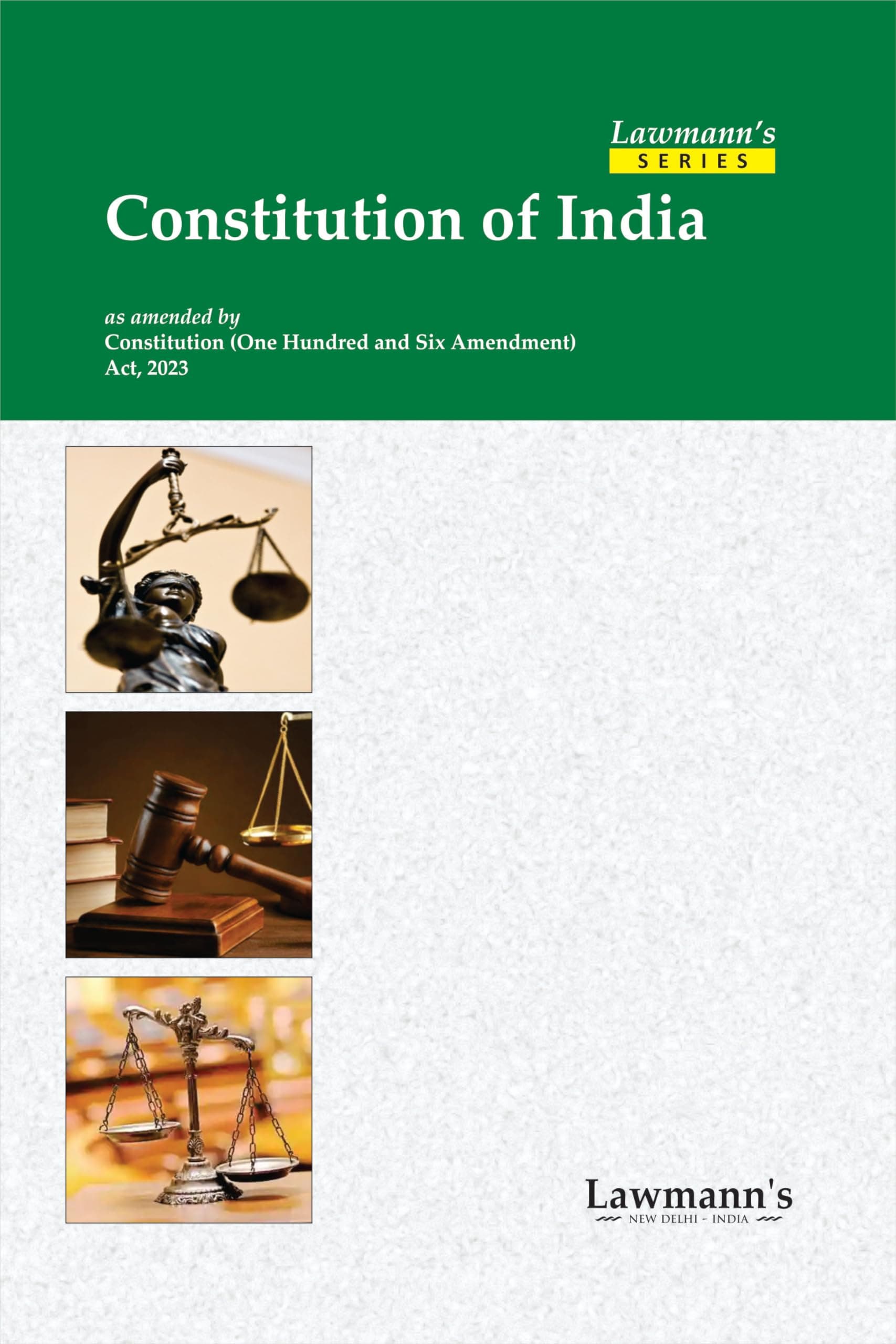 Lawmann's Constitution of India | Bare Act with Comments