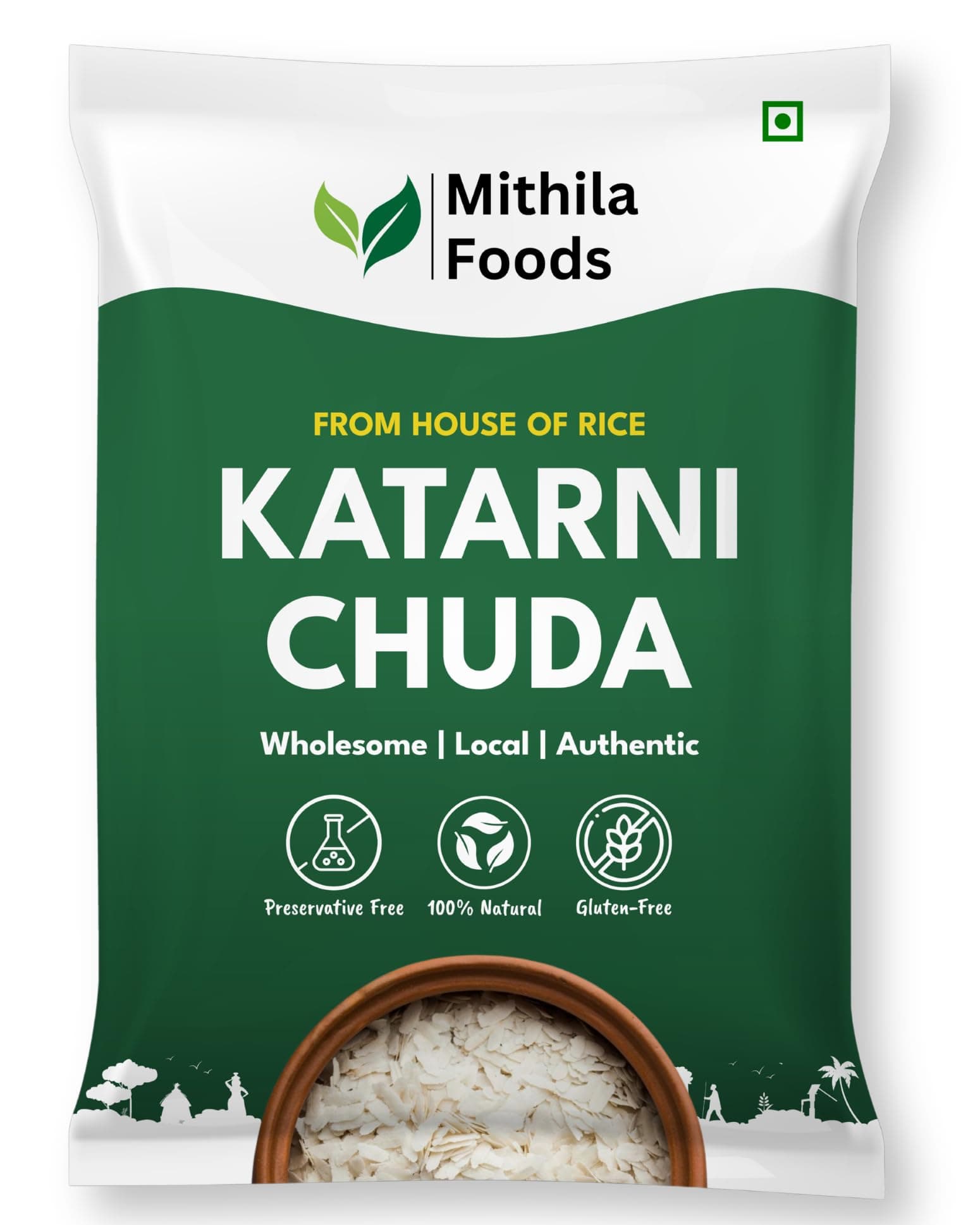 MITHILA FOODS 5 Kg Pure Bhagalpuri Katarni Chuda (Poha) | 100% Natural, Freshly Packed, Rich in Aroma & Taste | Dahi Chura, Chura Pulav | Authentic Traditional Cultural Flavor From Bihar (Value Pack)