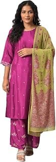 W for Woman Women'S Viscose Kurta Pant With Dupatta