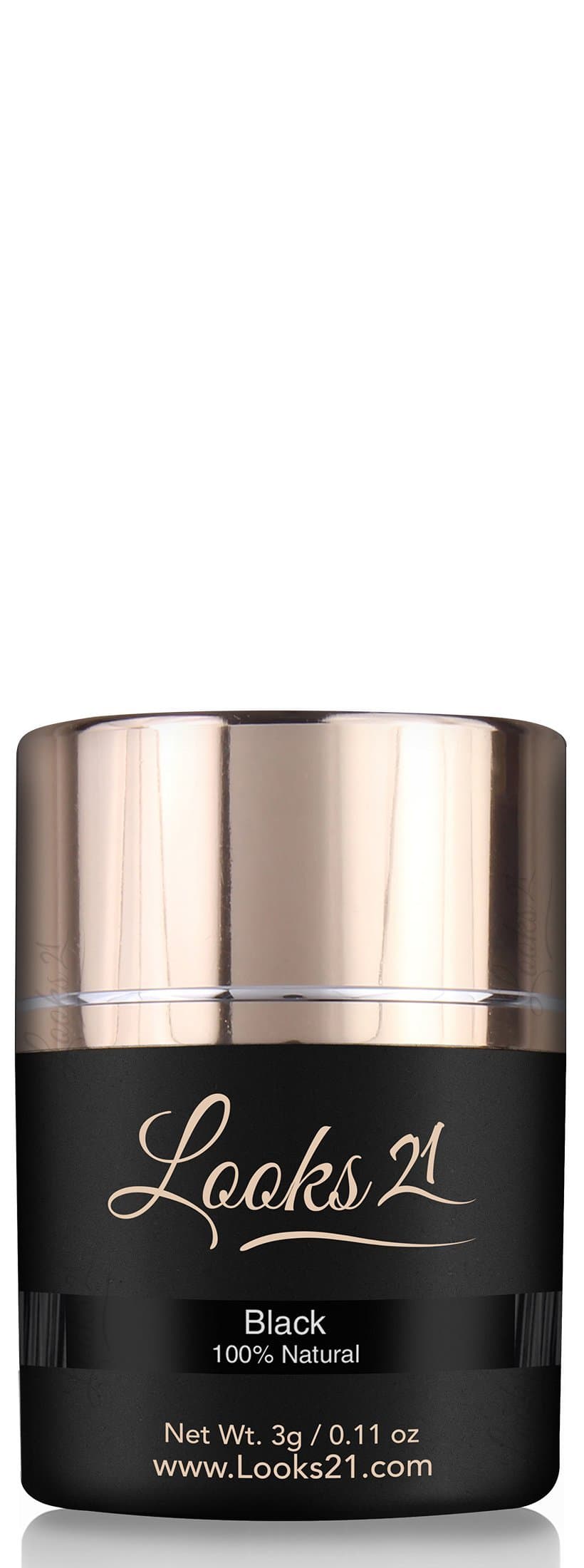 Looks21 Hair in 30 Seconds (Black, 3g / 0.11oz) | Hair Loss Concealer