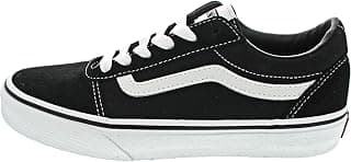 Vans Unisex Kids' Ward Low-Top Sneakers, (Suede/Canvas) Black/White Iju, 4.5 UK 4.5 UK
