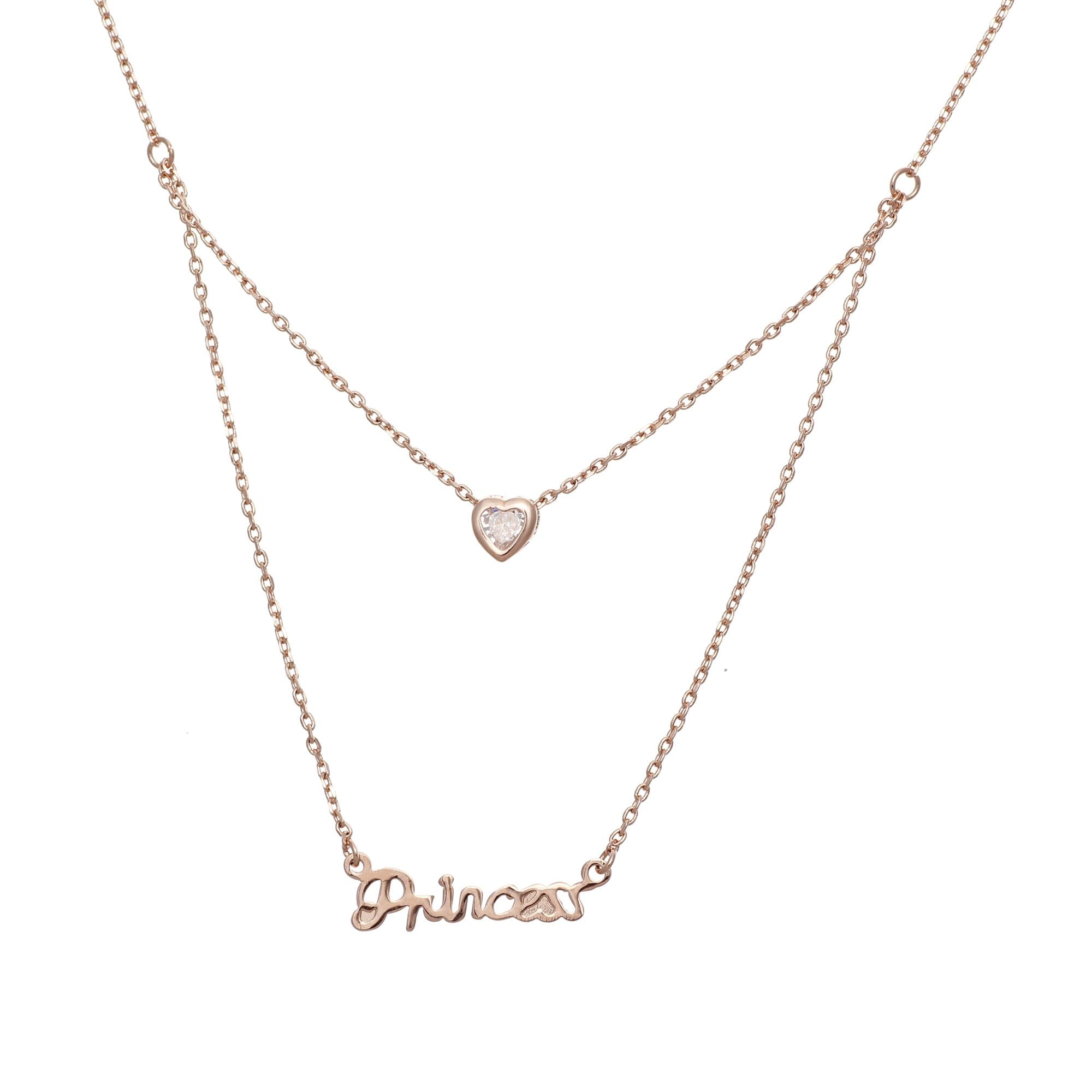 Aaishwarya Princess Layered Pendant Necklace for Women and Girls | Minimal Jewelry Chain | Stylish Layered Necklaces | Jewellery Gift