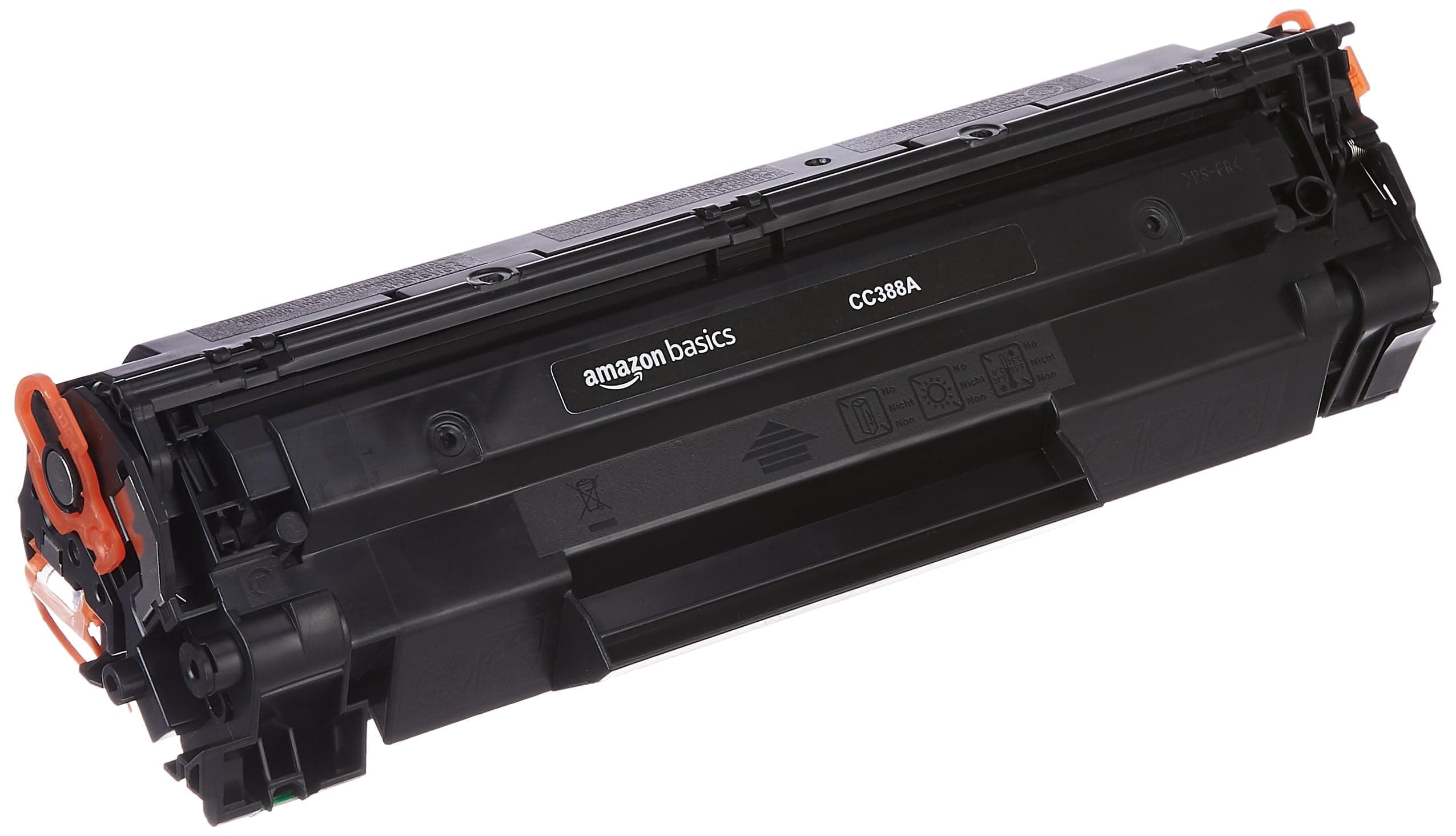 amazon basics 88A/CC388A Laser Toner Printer Cartridge | for HP Laser Jet P1007/P1008/P1106/P1108, Pro M1136/M1213nf/M1216, Pro M202dw / MFP M128/ M226 | Up to 1500 Pages Yield (Black)